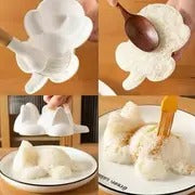 1pc Cute Cat Shaped Sushi Mold - Japanese Rice Ball Maker with Easy-Grip design, Durable Plastic Kitchen Tool for Homemade sushi, Bento Lunch Boxes, Parties, Picnics - Perfect for Cat Lovers & Japanese Food