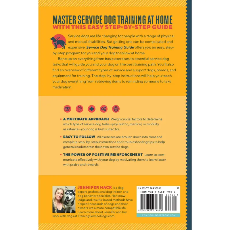 Service Dog Training Guide: A Step-by-Step Training Program for You and Your Dog (Spiral Bound)