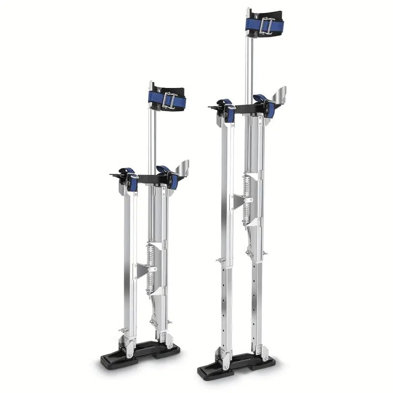 GCSSJ 24''-40'' Adjustable Aluminum Drywall Stilts for Adults with Protective Knee Pads - Ergonomic Work Platform, Lightweight & Sturdy for Sheetrock, Ceiling Painting, Pruning, Cleaning, Aluminum Stilts, Versatile Painting