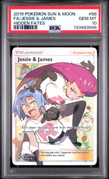 Jessie & James Hidden Fates 68/68 PSA 10